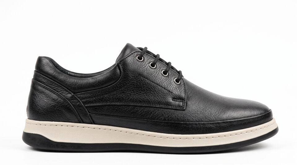 Siyah Dana Derisi Casual Ayakkabı – 590 Model