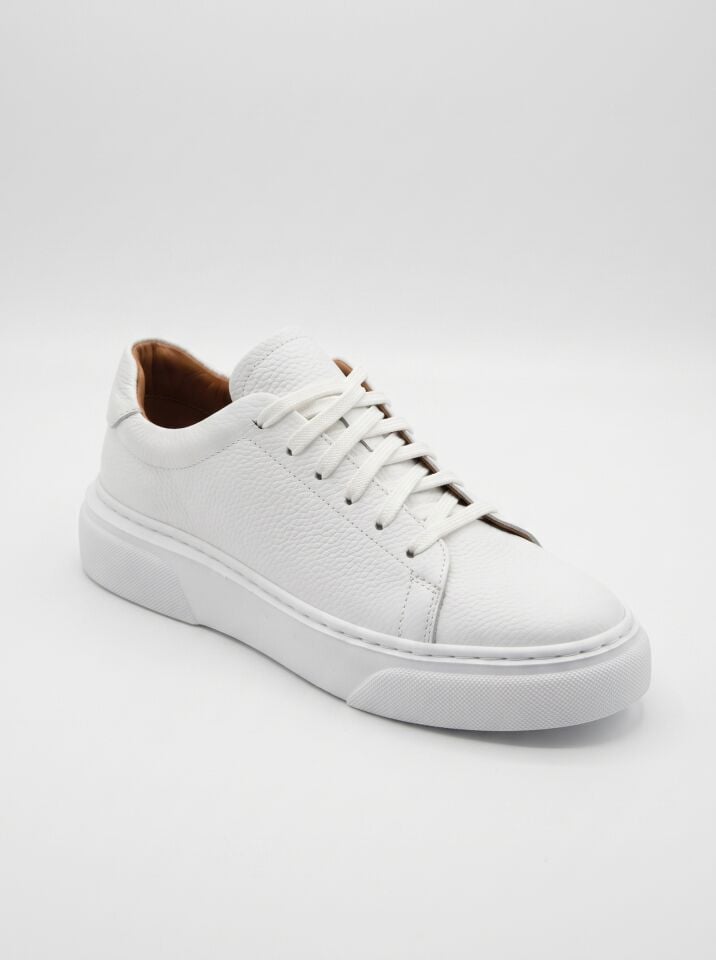 Beyaz Floater Dana Derisi Sneaker – 1500 Model