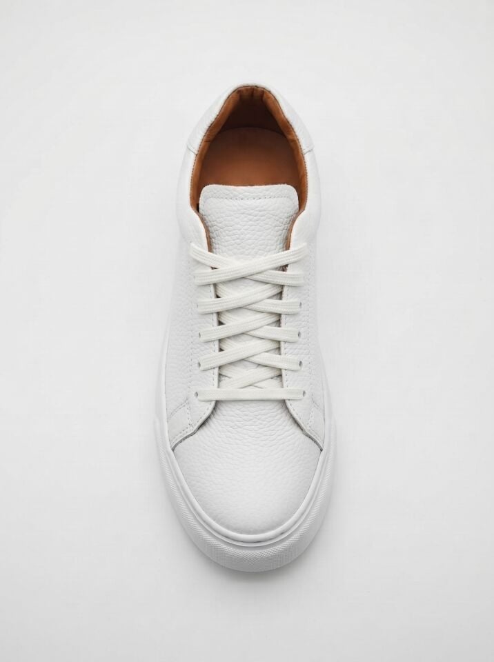 Beyaz Floater Dana Derisi Sneaker – 1500 Model