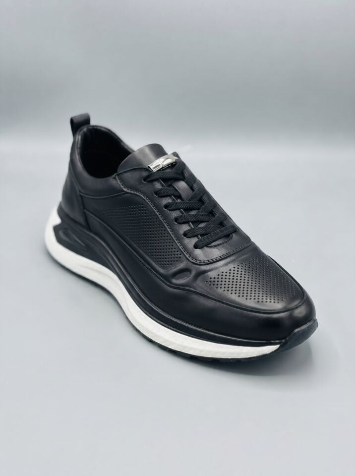 Siyah Dana Derisi Runner Sneaker – 2505 Model