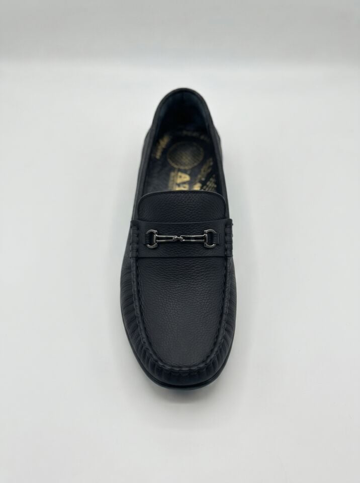 Siyah Rok Ayakkabı – Tokalı Loafer Model