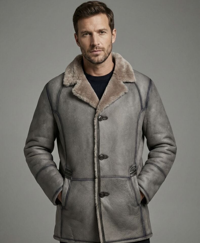 Salah Vizon Erkek Deri Napa Ceket