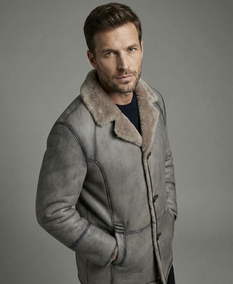 Salah Vizon Erkek Deri Napa Ceket