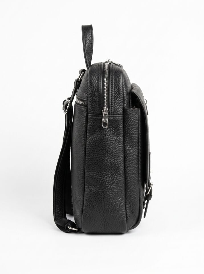 Siyah Deri Sırt Çantası SDG_83 | Dana Derisi Kadın Backpack