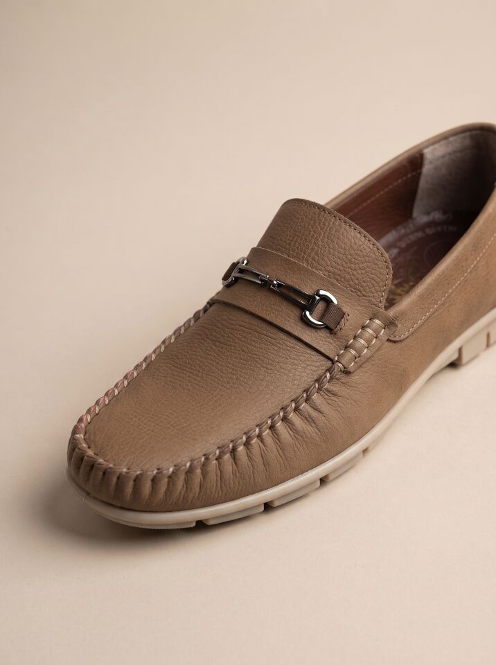 Rok Kum Tokalı Loafer — Dana Derisi Erkek Makosen
