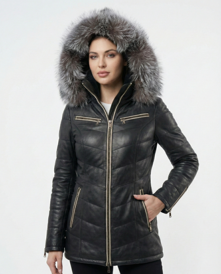 Vera Siyah Bayan Deri Mont