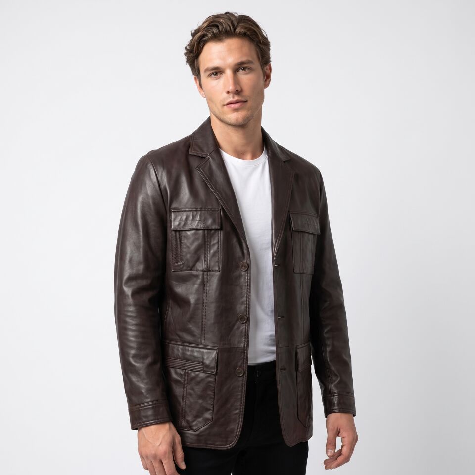 Ranger Deri Ceket Çay Erkek Blazer