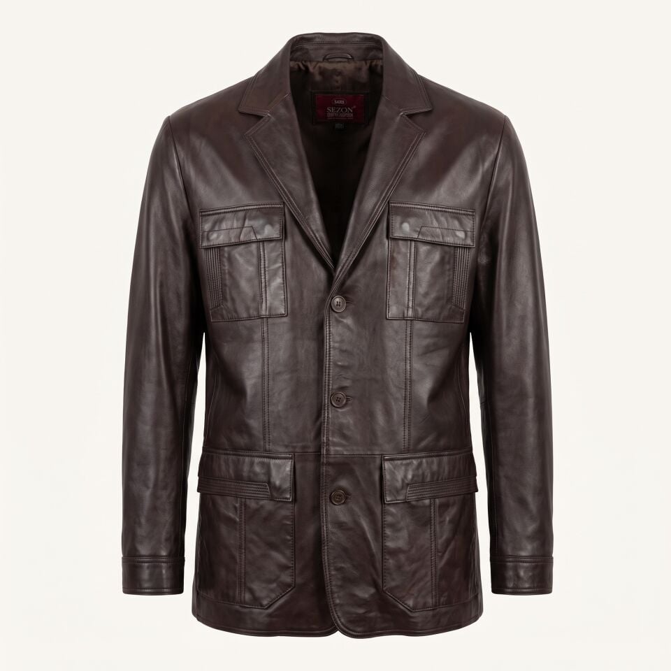 Ranger Deri Ceket Çay Erkek Blazer