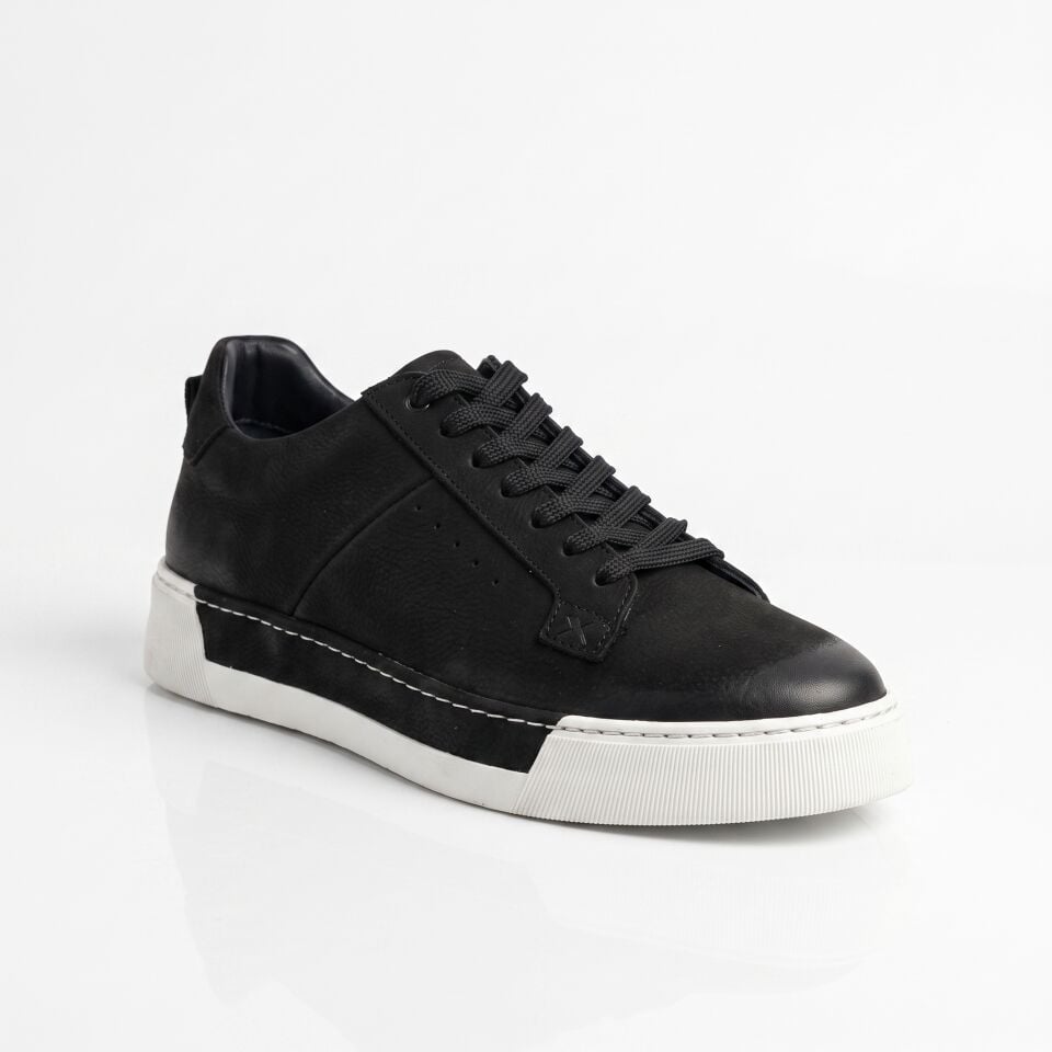 Siyah Nubuk Sneaker Erkek E-03