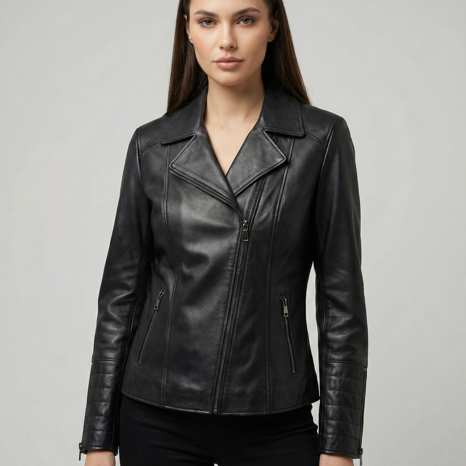 Lisa Siyah Bayan Deri Mont