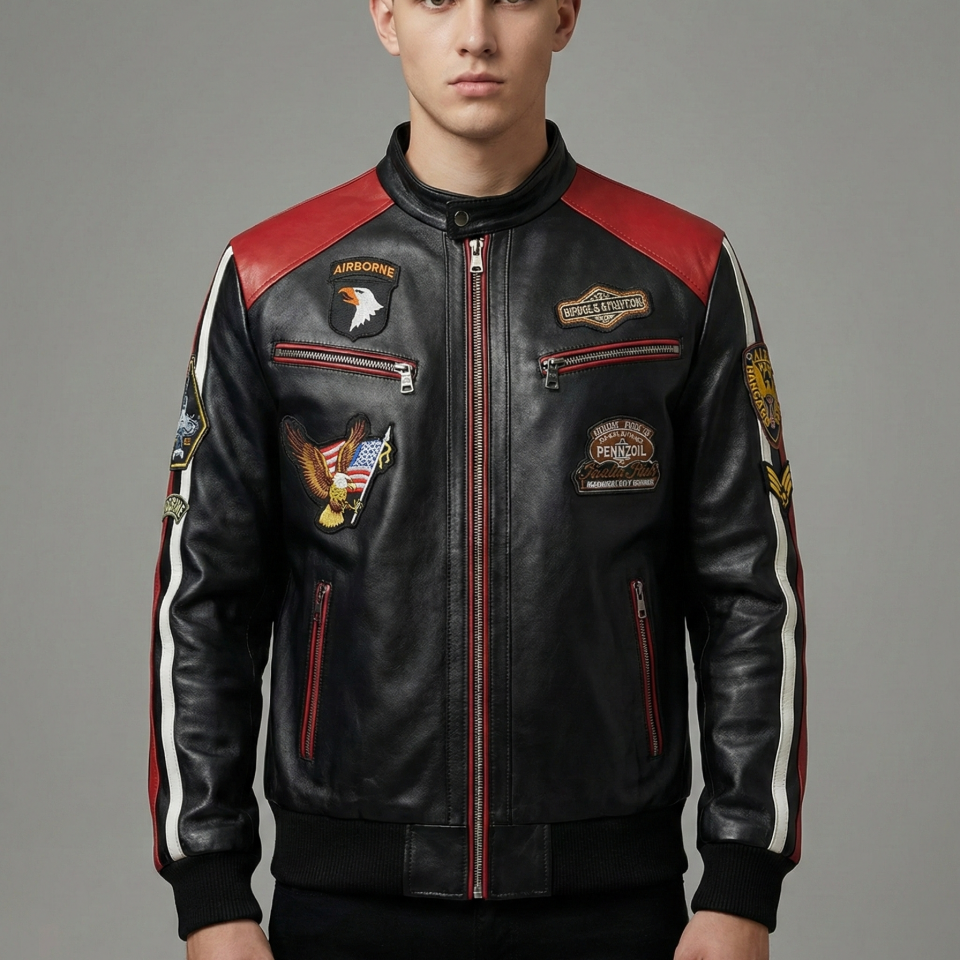 Daytona Siyah Erkek Dana Derisi Mont