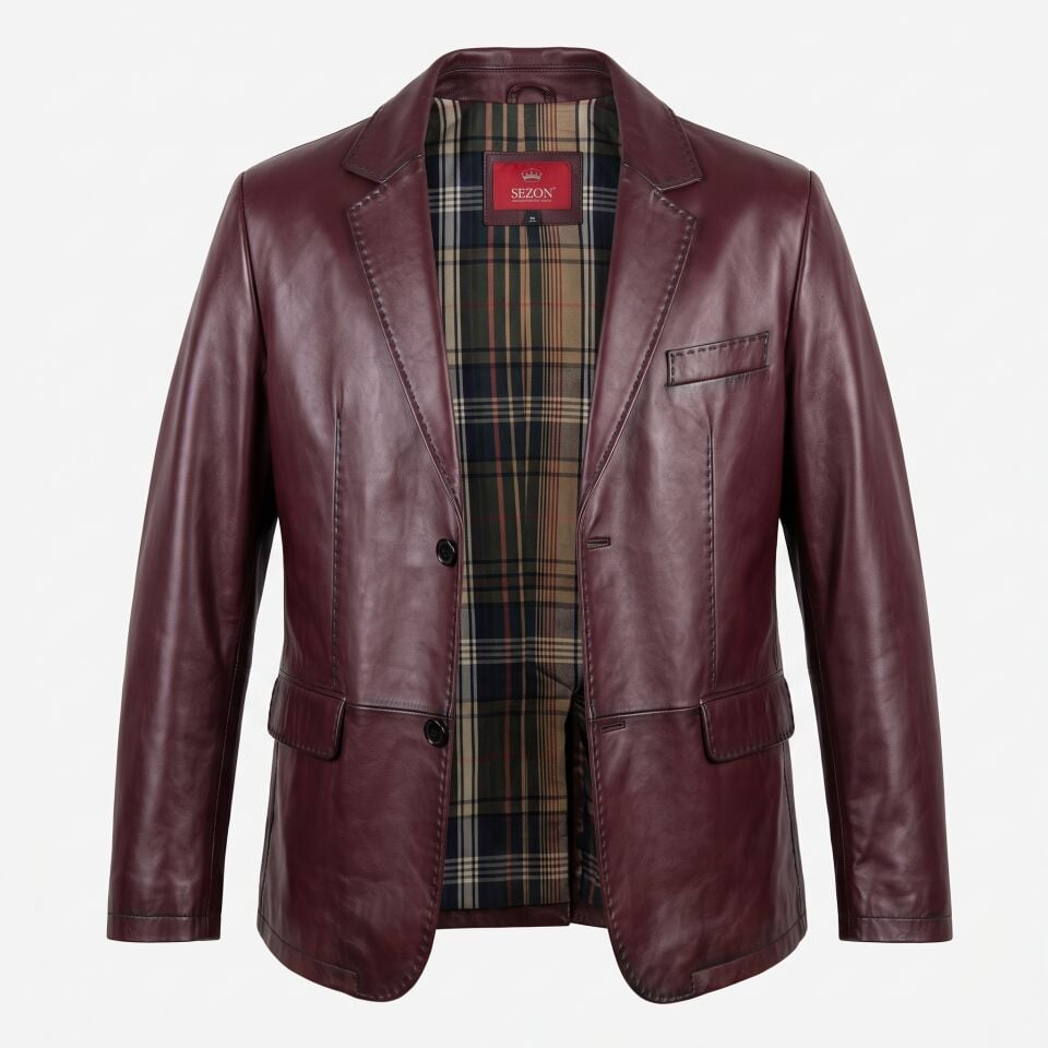 Vito Bordo – Erkek Kuzu Derisi Deri Ceket Blazer
