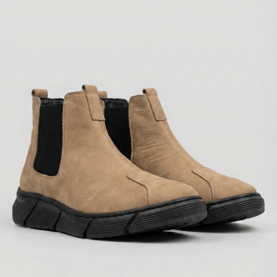 Erkek Kum Nubuk Deri Bot