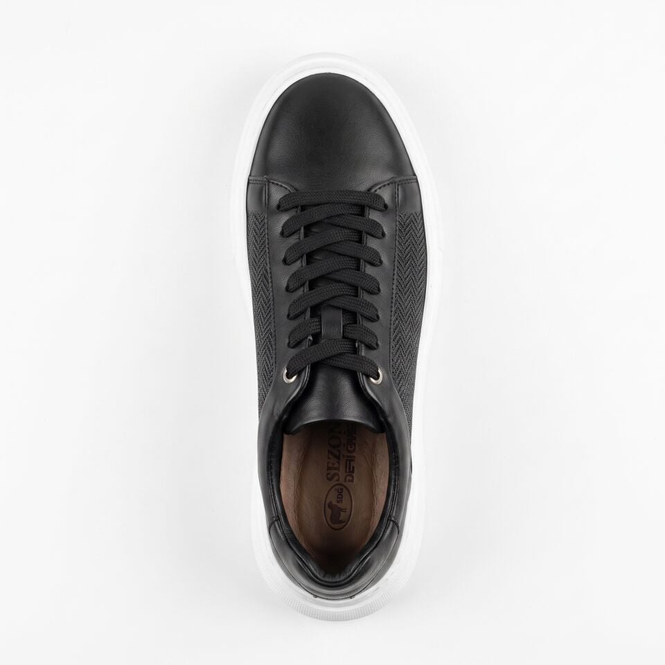 Siyah Dana Derisi Sneaker – 2002 Model